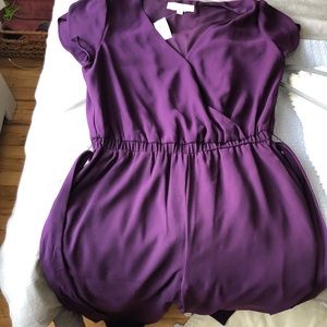 LOFT PURPLE JUMPSUIT
